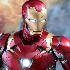 Detallada figura Movie Masterpiece Edición Limitada de Iron Man Mark XLVI basado en la película Capitán  América: Civil War interpretado por Robert Downey Jr,