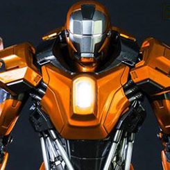 Espectacular figura Movie Masterpiece Edición Limitada de Iron Man Iron Man Mark XXXVI Peacemaker basado en la película Iron Man 3 interpretado por Robert Downey Jr, figura creada por la firma Hot Toys.