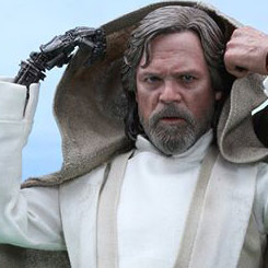 Figura Edición Limitada Movie Masterpiece de Mark Hamill como Luke Skywalker Episode VII por la firma Hot Toys para Star Wars.