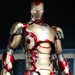 Deslumbrante figura Movie Masterpiece Edición Limitada de Iron Man Mark XLII basado en la película Iron Man 3 interpretado por Robert Downey Jr.