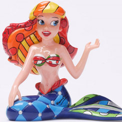 Deslumbrante figura de Ariel “La Sirenita” realizada por el pintor y escultor Romero Britto, titulada Ariel Figurine. 