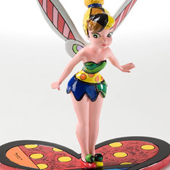 Encantadora figura de Campanilla de Walt Disney realizada por el pintor y escultor Romero Britto, titulada Tinker Bell.