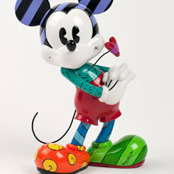 Tierna figura de Mickey Mouse de Walt Disney realizada por el pintor y escultor Romero Britto, titulada Mickey Mouse Love.