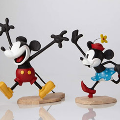 Preciosa figura Edición Limitada en Color de Mickey y Minnie Walt Disney Archives Collection basada en los personajes clásicos de Walt Disney.