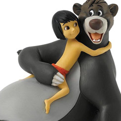 Tierna figura de Baloo & Mowgli "Bare Necessities" de la línea Enchanting Disney Collection basada en el clásico El Libro de la Selva de (1967).