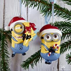 Transforma tu Navidad en una fiesta llena de diversión y alegría con los Adornos de Navidad de los Minions, el complemento perfecto para dar un toque desenfadado y festivo a tu decoración navideña o árbol de Navidad.