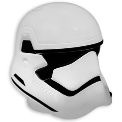 Decora tu rincón favorito con esta lámpara con la forma del casco Trooper First Order basado en la saga de Star Wars. Esta lámpara LED tiene unas dimensiones aproximadas de  18 x 16 x 18 cm.