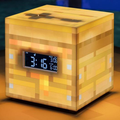 Reloj despertador Colmena Minecraft. El accesorio perfecto para decorar tu habitación friki y despertarte de una manera original, sí, el nuevo despertador es el regalo perfecto. 