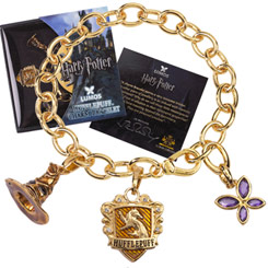 Precioso Brazalete oficial de Hufflepuff basado en la saga de Harry Potter. Esta preciosa pieza de coleccionista tiene una longitud aproximada de 20 cm.