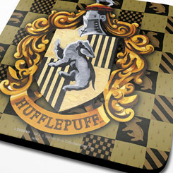 Set de 6 posavasos con el escudo de Hufflepuff basada en la saga de Harry Potter, ideales para todo tipo de vasos y bebidas (frías y calientes).