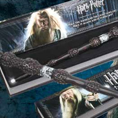 Espectacular y mágica réplica oficial de la varita de Albus Dumbledore con iluminación, el protagonista de la serie de películas Harry Potter. Viene en una bonita caja de regalo.