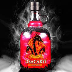 Botella de Licor Dracarys Blood basada en la serie de la HBO Juego de Tronos. Dracarys es un producto único. Muy adecuado para tomar sólo, con hielo o combinarlo a tu gusto.