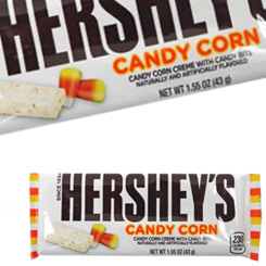 Hershey's Candy Corn White Chocolate! El maravilloso sabor del chocolate más vendido de Estados Unidos, en su variedad de chocolate blanco con leche salpicado con trocitos del dulce típico de Halloween.