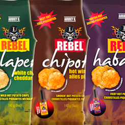 El pack perfecto para amantes del picante. ¿Estás preparado/a para un sabor intenso? Entonces tienes que probar estas patatas fritas de Aubrey D Rebel con un espectacular sabor a Chipotle Wing, Jalapeño White Cheddar y Habanero BBQ