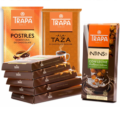 ¿Te gusta el chocolate? Este pack hará las delicias de los más chocolateros. Degusta 8 deliciosas tabletas de gourmet de Trapa. 