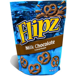 Pack compuesto por 2 bolsas de Nestle Pretzel Flipz Milk Chocolate de 141 gr. 