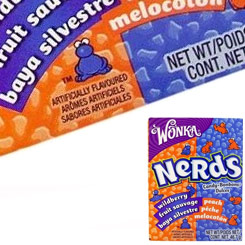 Pack compuesto por 2 cajitas de Wonka Nerds Wildberry & Peach de 46,7 gr. Los Wonka Nerds son unos caramelitos crujientes muy populares en USA. Son conocidos por dos principales señas de identidad.