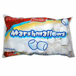 Pack compuesto por 2 bolsas de Parade Marshmallows 284 gr. Los Marshmallows favoritos de los Estados Unidos.