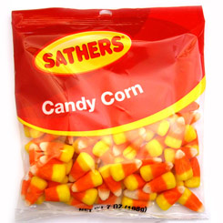 Pack compuesto por 2 Bolsas de Sathers Candy Corn 198 gr. El dulce por exelencia de las fiestas de Halloween en USA.