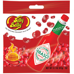 Pack compuesto por 2 Bolsas de American Jelly Belly Tabasco 87gr. Deliciosos caramelos rellenos de gomita con forma de judía.