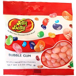 Pack compuesto por 2 Bolsas de American Jelly Belly Bubble Gum 99 gr. Los famosos Jelly Belly Beans con un delicioso sabor a Chicle de Fresa.