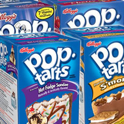 Pack compuesto por 4 paquetes surtidos de Kellogg's Pop Tarts, cada una de ellas compuesta por 8 unidades 416 gr.