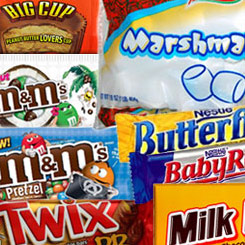 Pack de Degustación de dulces importados de USA compuesto por una variedad de las mejores chocolatinas y dulces de EEUU.