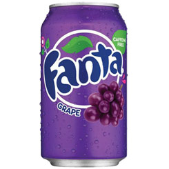 Pack de 6 latas de Fanta de Uva (Grape) 355ml.Un increíble sabor a una excelente combinación explosiva en tu boca de sensaciones frescas de las Uvas.