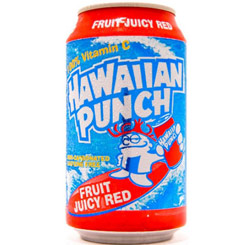 Pack compuesto por 6 latas de Hawaiian Punch Fruit Juicy Red 355ml. Un refresco sin gas con sabor a frutas rojas, absolutamente delicioso.