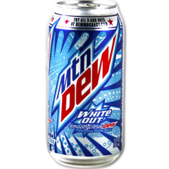 Pack de 6 Latas de Mountain White Dew Out 355 ml. Este delicioso refresco con sabor cítrico es posiblemente el refresco favorito de los americanos.