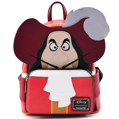 Divertida y práctica mini mochila del Capitán Garfio basado en el clásico de Disney Peter Pan. Perfecto para pasar un día mágico con un toque malvado. 