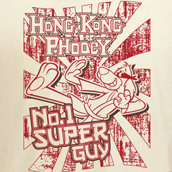 Conjunto de Camiseta y llavero del personaje de Hanna-Barbera Hong Kong Phooey “No.1 Super Guy”.