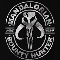 Camiseta oficial The Mandalorian Bounty Hunter basada en la popular serie de Disney Plus basada en la saga de George Lucas. Camiseta de alta calidad realizada en algodón 100%. 