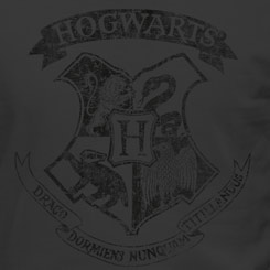 Camiseta oficial del logo de Hogwarts. La camiseta está inspirada en el famosa saga de Harry Potter. Todo un artículo de culto para los seguidores de J. K. Rowling. 