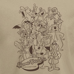 Conjunto de Camiseta y llavero de los personajes de Hanna-Barbera como los protagonistas de Los Picapiedra, Los Supersónicos...