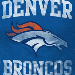 Camiseta Denver Broncos basada en la NFL Camiseta de alta calidad realizada en algodón 100%. Revive los mejores momentos de Los Denver Broncos el equipo profesional estadounidense de fútbol americano.