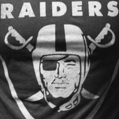 Camiseta Oakland Raiders basada en la NFL Camiseta de alta calidad realizada en algodón 100%. Revive los mejores momentos de Los Oakland Raiders, el equipo profesional estadounidense de fútbol americano.