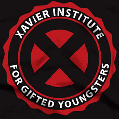 Camiseta con el logotipo de Xavier Institute for Gifted Youngsters X-Men de los Comics de Marvel. Todo un artículo de culto para los seguidores de la Patrulla X.