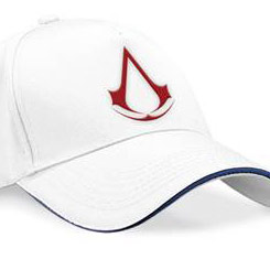 Gorra con el logo Assassin´s Creed White Crest, Producto Oficial realizado por la firma Gaya Entertainment para Assassin’s Creed. 