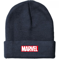 Gorro Beanie con el Logo de Marvel Comics. Revive todas las fantásticas aventuras de los superhéroes de Marvel Comics con este calentito gorro realizado en material acrílico.