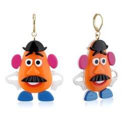 Preciosos pendientes para celebrar el 25 aniversario de Pixar inspirado el señor Potato basados en el clásico de Pixar Toy Story. Estos preciosos pendientes están chapados en oro blanco de 14kt y acetato.