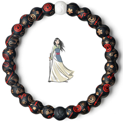 Pulsera oficial Lokai de Mulan basada en el popular personaje de Walt Disney. La pulsera representa el equilibrio tal cual como el ying y yang, la perla de color negro contiene tierra del Mar Muerto 