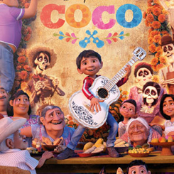 Cuadro familiar de Coco basado en la película de Disney-Pixar Coco. Disfruta en tu lugar preferido de tu casa o de tu oficina con este cuadro con paspartú de una de las películas más entrañables de Pixar. 