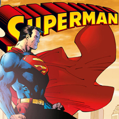 Precioso cuadro de Superman basado en los comics de DC Comics. Disfruta en tu lugar preferido de tu casa o de tu oficina con este cuadro con paspartú del hombre de acero. 