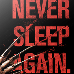 Espectacular cuadro de Never Sleep Again basado en la saga de películas Pesadilla en Elm Street. Disfruta en tu lugar preferido de tu casa o de tu oficina con este cuadro con paspartú de Freddy Krueger.