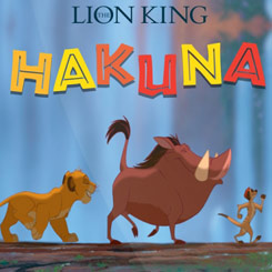 Entrañable placa metálica de Hakuna Matata! basada en la preciosa película de la factoría Disney "El Rey León". Decora tu rincón más mágico con esta preciosa placa del felino más famoso de la gran pantalla.