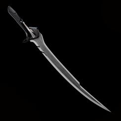 Espada inspirada en la película "Alita: Battle Angel", esta preciosa espada tiene una longitud aproximada de la hoja de 68 cm., y una longitud total de 106 cm., está realizada en acero con un mango realizado en ABS