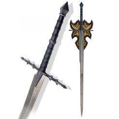 Réplica oficial de la espada de Ringwraiths, también llamados Dark Riders o los Nazgul, son los sirvientes de las sombras de Sauron. Hay 9 de ellos para representar a los 9 Reyes mortales que Sauron