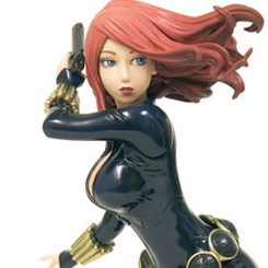 Figura de la Viuda Negra (Black Widow) presentado al más estilo japonés Bishoujo.