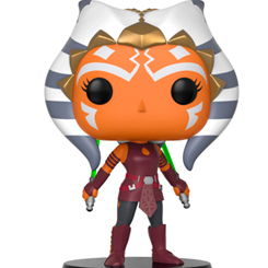 Figura de Ahsoka realizada en vinilo perteneciente a la línea Pop! de Funko. La figura tiene una altura aproximada de 9 cm., y está basada en la saga de Star Wars.